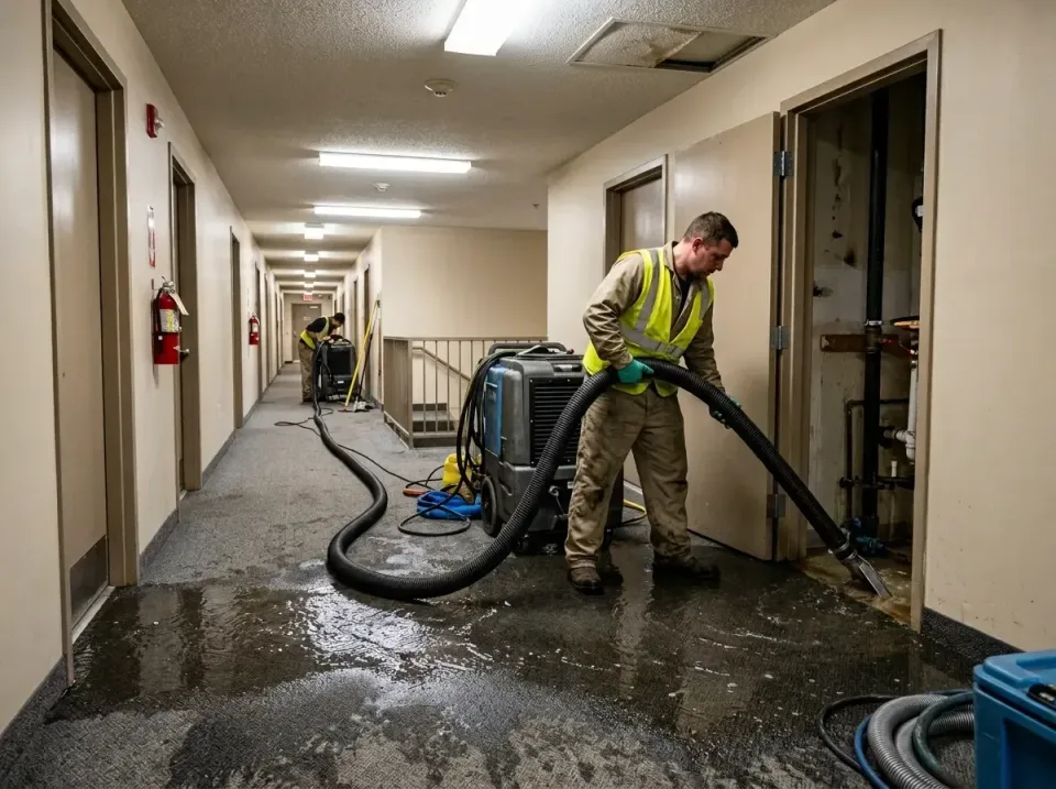 multi-unit-apartment-hallway-f-005 — frequently asked questions, Emergency Burst Pipe Water Extraction & Removal in New Prag…
